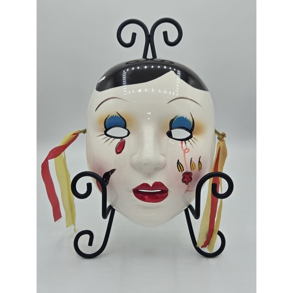 Other - Taiwan Ceramic Painted Mardi‎ Gras Hanging Wall Mask